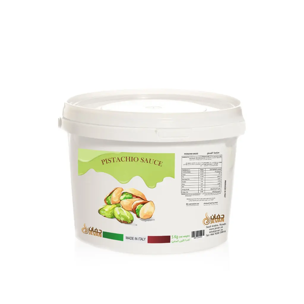 Jevan pistachio sauce 5 kg - Piece