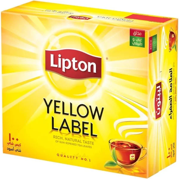 Lipton Black Tea 20 gm x 100 Tea Bags - Box