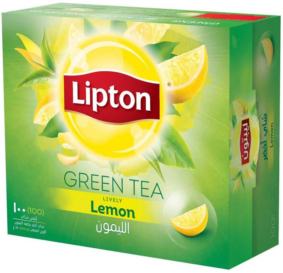 Lipton green tea with lemon 100 bags x 12- carton