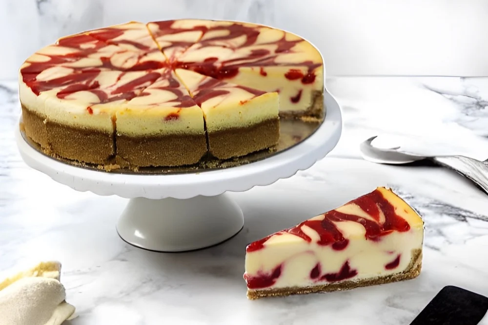 Marble strawberry cheesecake 12 pieces