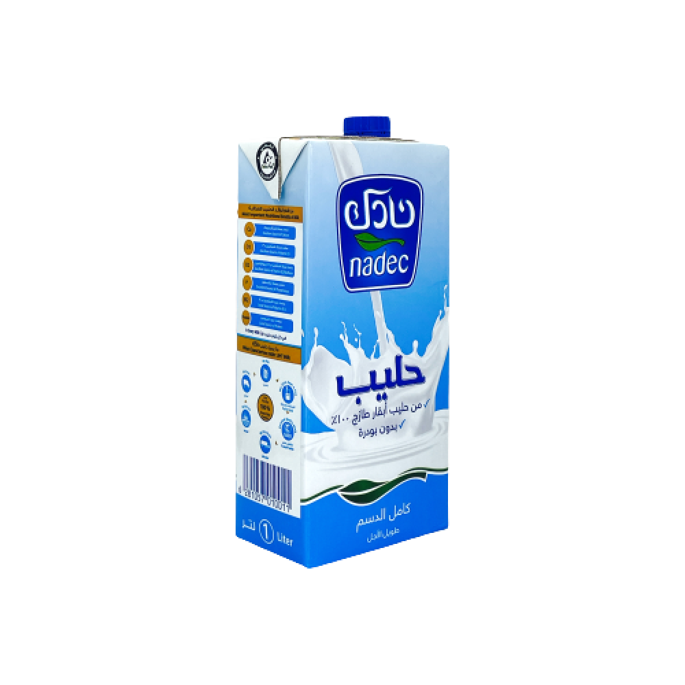 Nadec Full Cream Milk 1 L x 12 - Carton