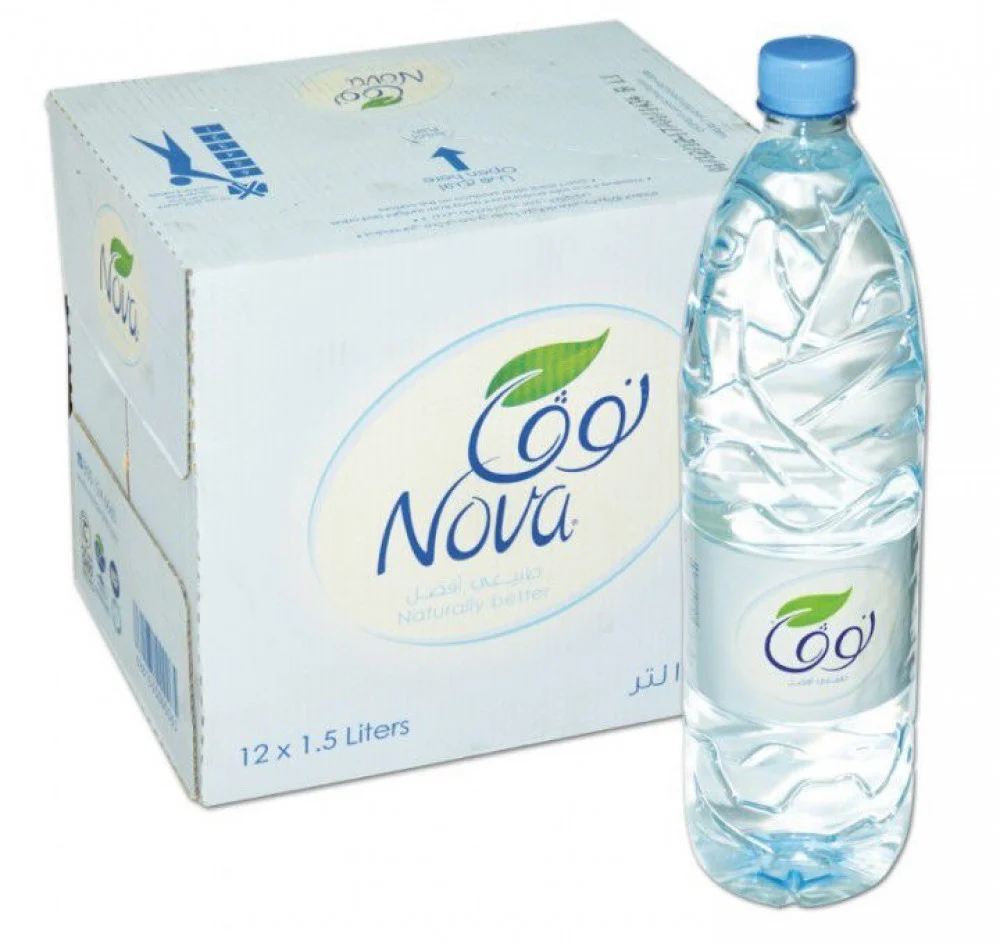 Nova water 1.5 liters x 12 cartons