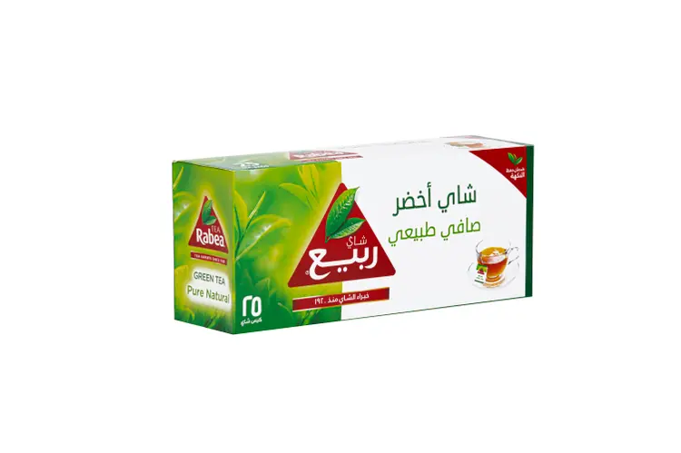 Rabea Natural Green Tea 108 gm x 25 bags x 24 - carton