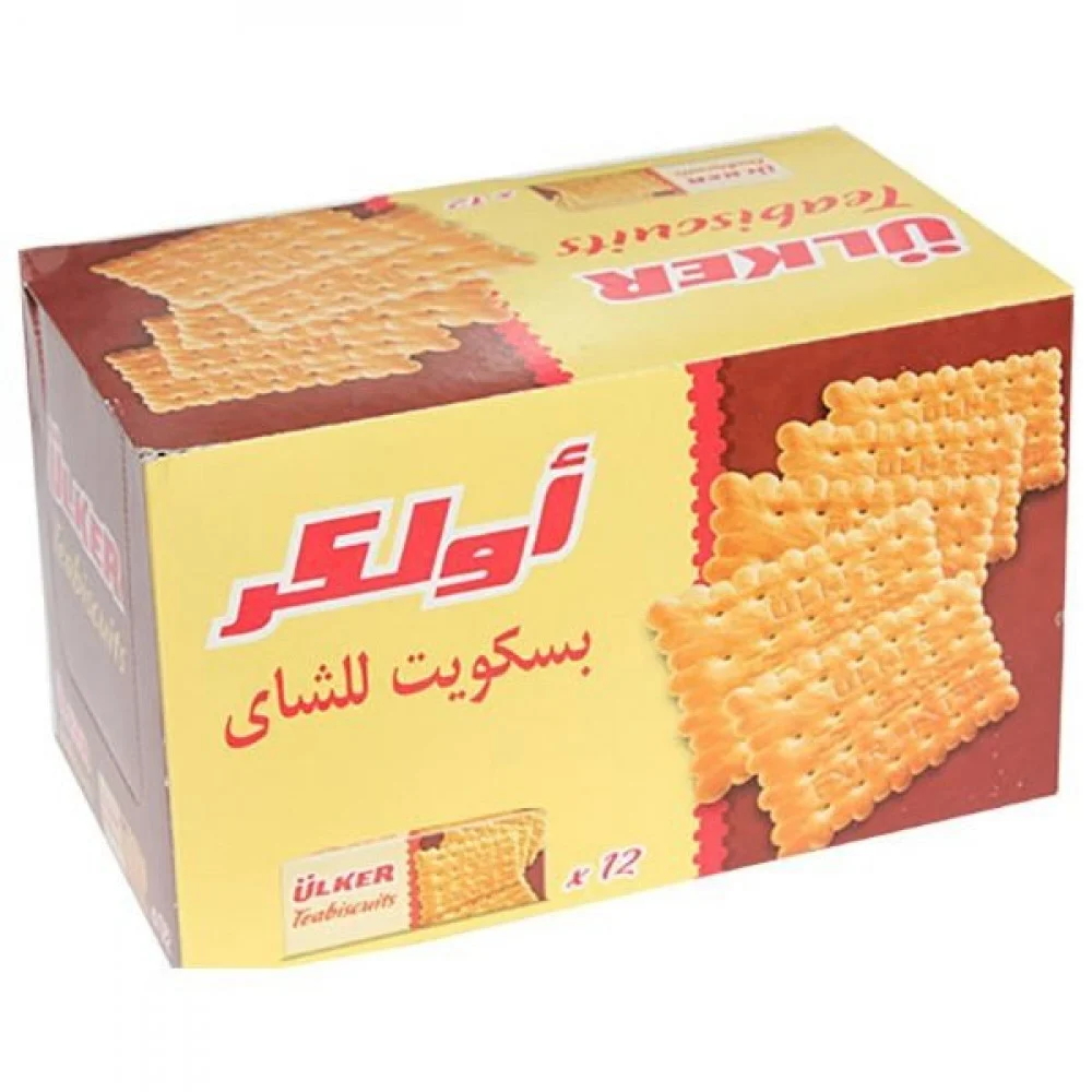 اولكر بسكويت شاي 160 غم × 6 × 12 - كرتون 
