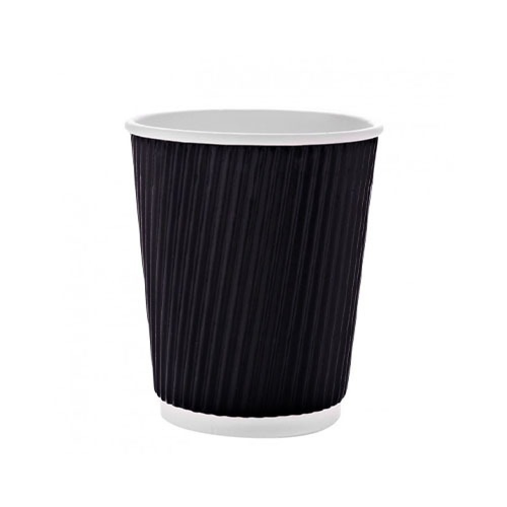 Black Paper Cups 8 Oz × 500 - Carton