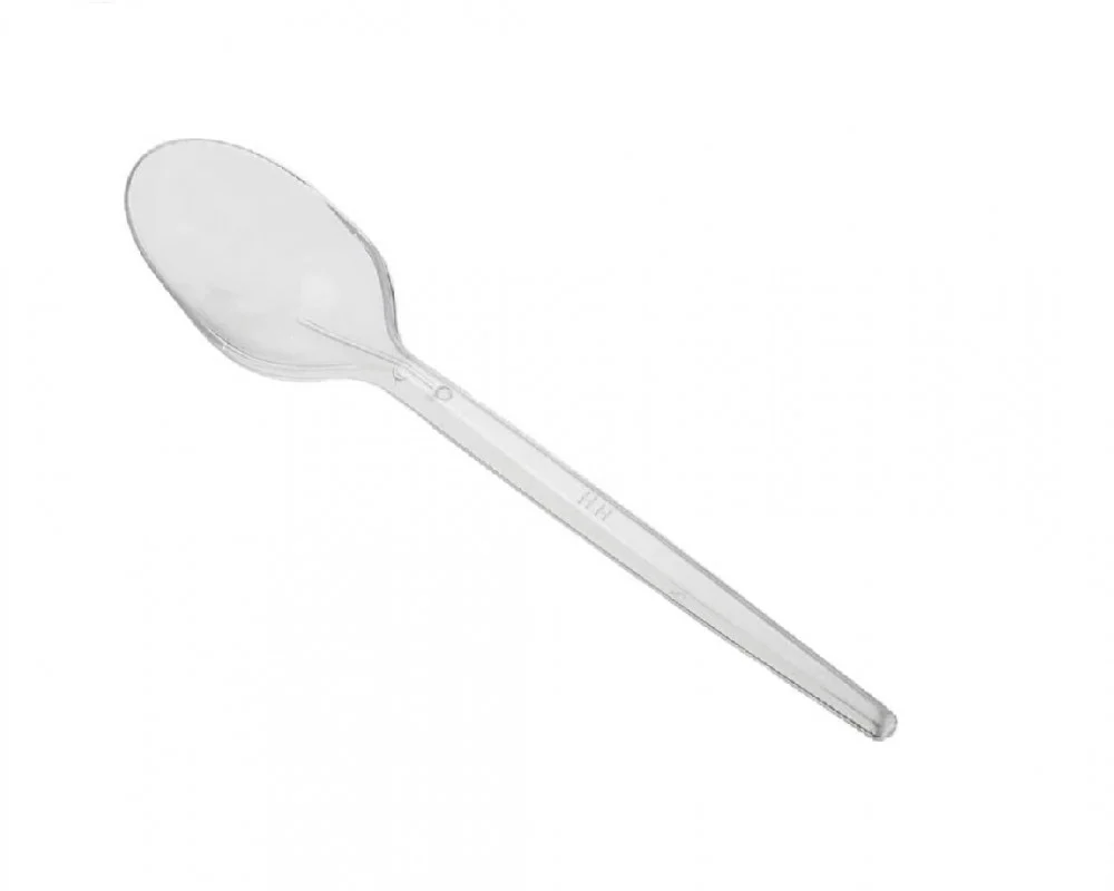 Transparent Plastic Spoons Large Size