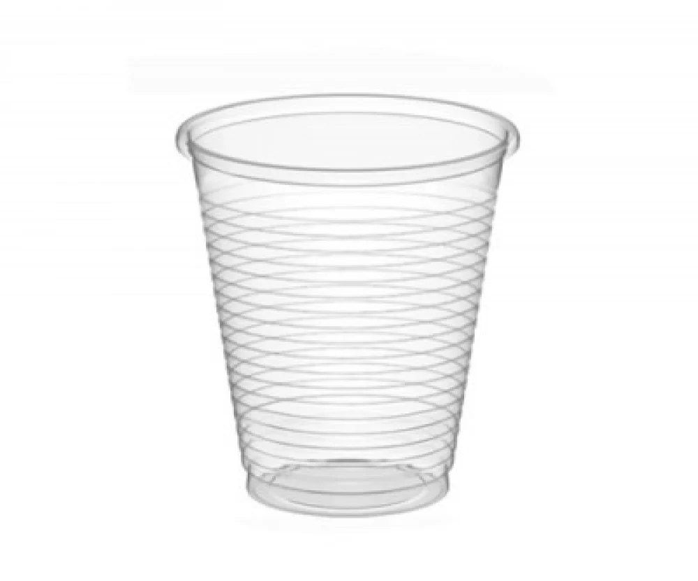 Emirati transparent plastic cup without lid 10 oz - carton