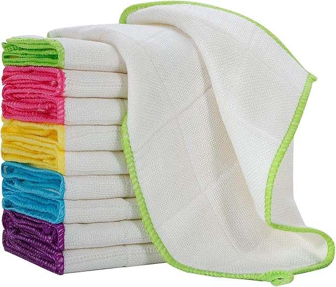 White and colored towels, size 20 x 40 - Bundle