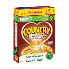 Country Corn Flakes 1 kg × 5 - Carton