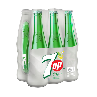 7-Up Diet Glass 250 ml x 24 - Carton