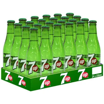 7up soft drink glass 250 ml x 24 - carton