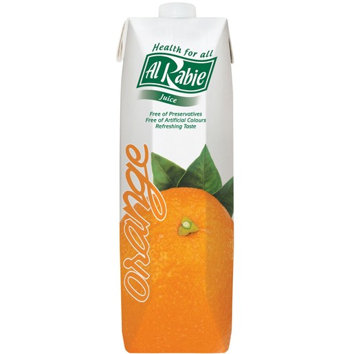 Al Rabie orange juice 1 liter x 8 - carton