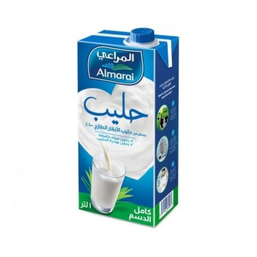 Almarai full fat milk 1 L x 12-carton