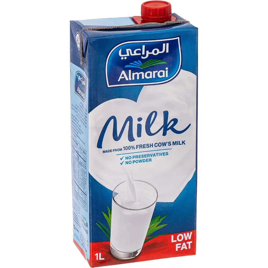 Almarai low fat Milk 1L x 12 - carton