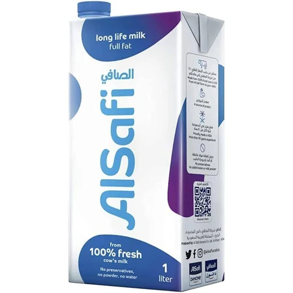 Alsafi milk 1 Lr x 12 - carton