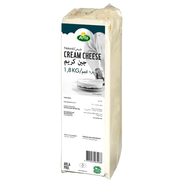 Arla Natural Cream Cheese 1.8 kg × 3 - Carton