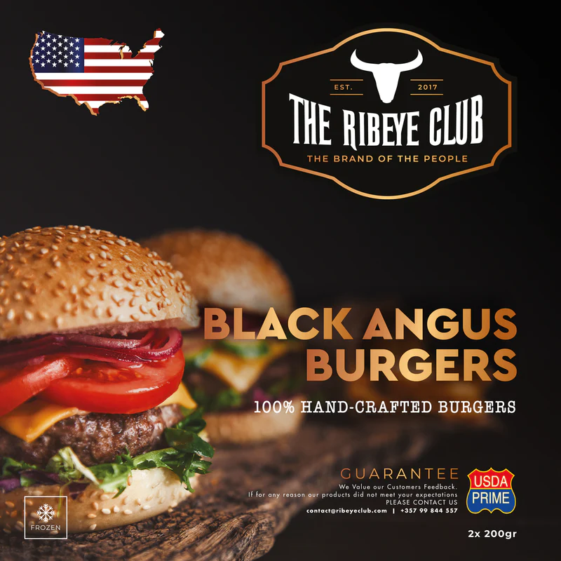 Black Angus beef burger 1 kg - Piece