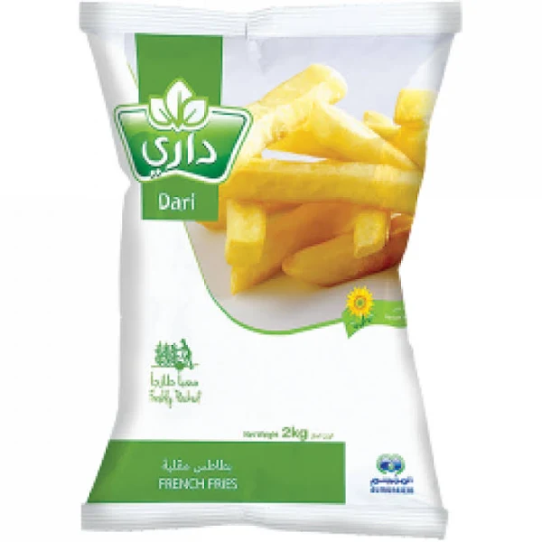 Dari French fries, size 9 x 9 x 10 kg - carton