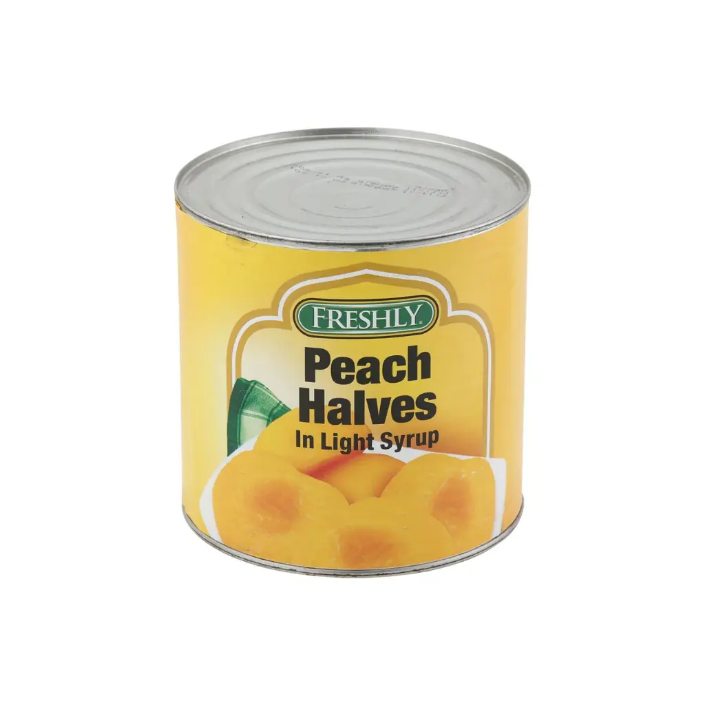 Freshly peach halves 2.6 kg x 6 - carton