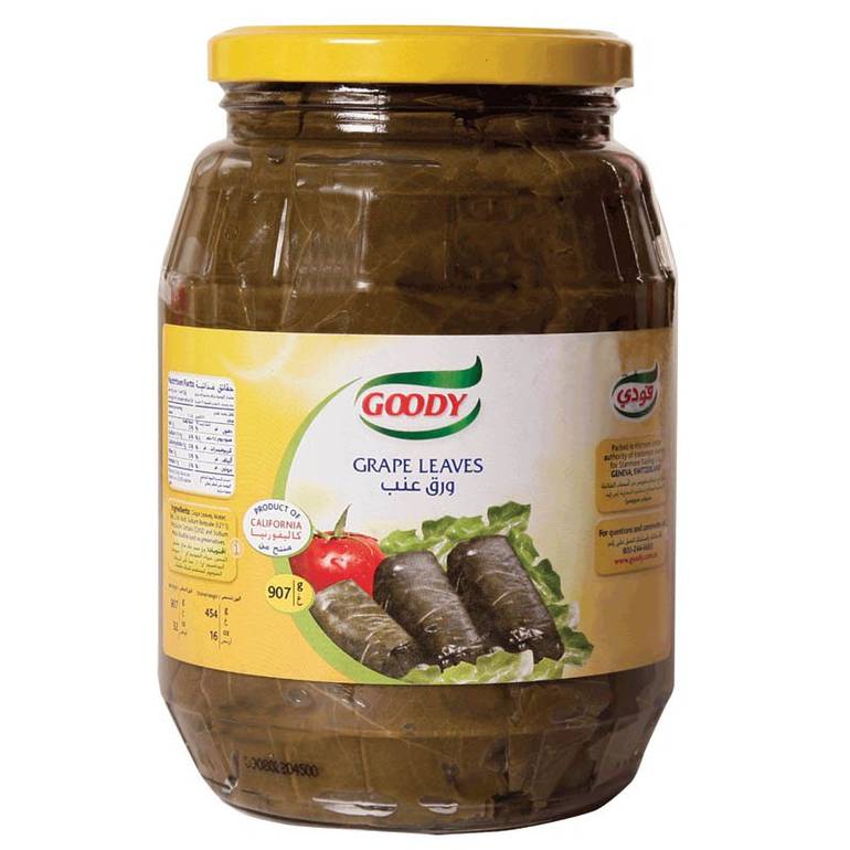 Goody grape leaves 960 gm x 12 - carton