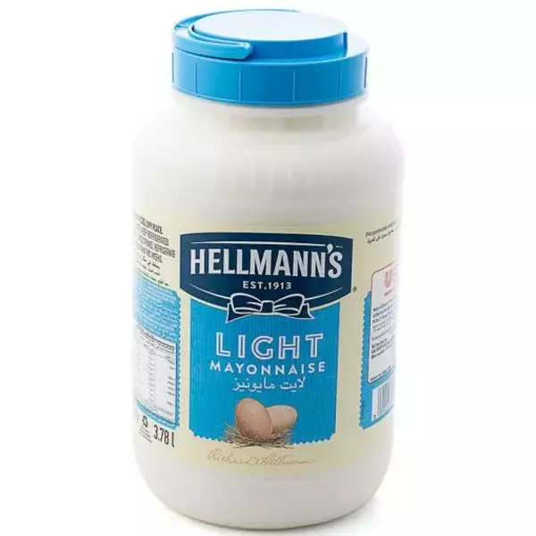 Hellmann's Mayonnaise Light 3.78 L x 4 - Carton