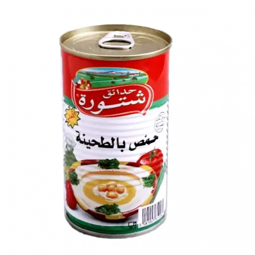 [CA0004442] شتورة حمص بالطحينة 380 غم × 12 - كرتون