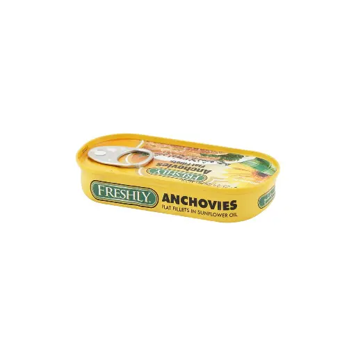 [CA0004629] Freshly anchovies in oil, 50 g, 50 pack - carton