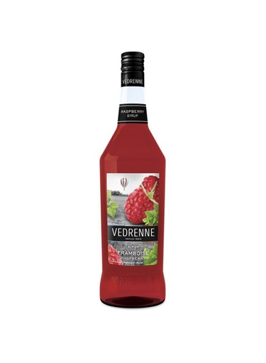 [SY0005482] Vedrenne Red Raspberry Syrup 1 liter - 1 pc