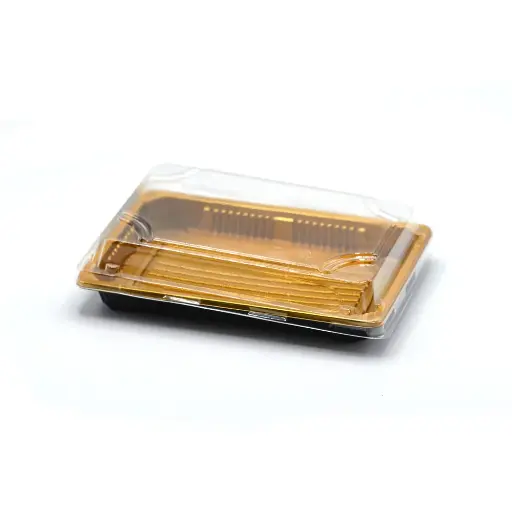 [BA0005604] Sushi plate with lid 185 x 130 x 20 mm x 400 pcs - carton