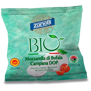 [DI0006555] Zanetti Mozzarella Di Bufala 125g - 1 Piece